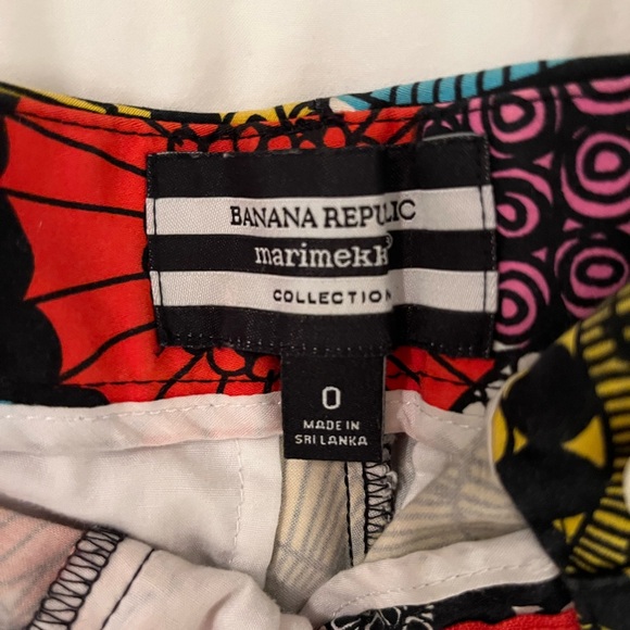 Banana Republic marimekko collection colorful floral shorts size 0 - Picture 3 of 4
